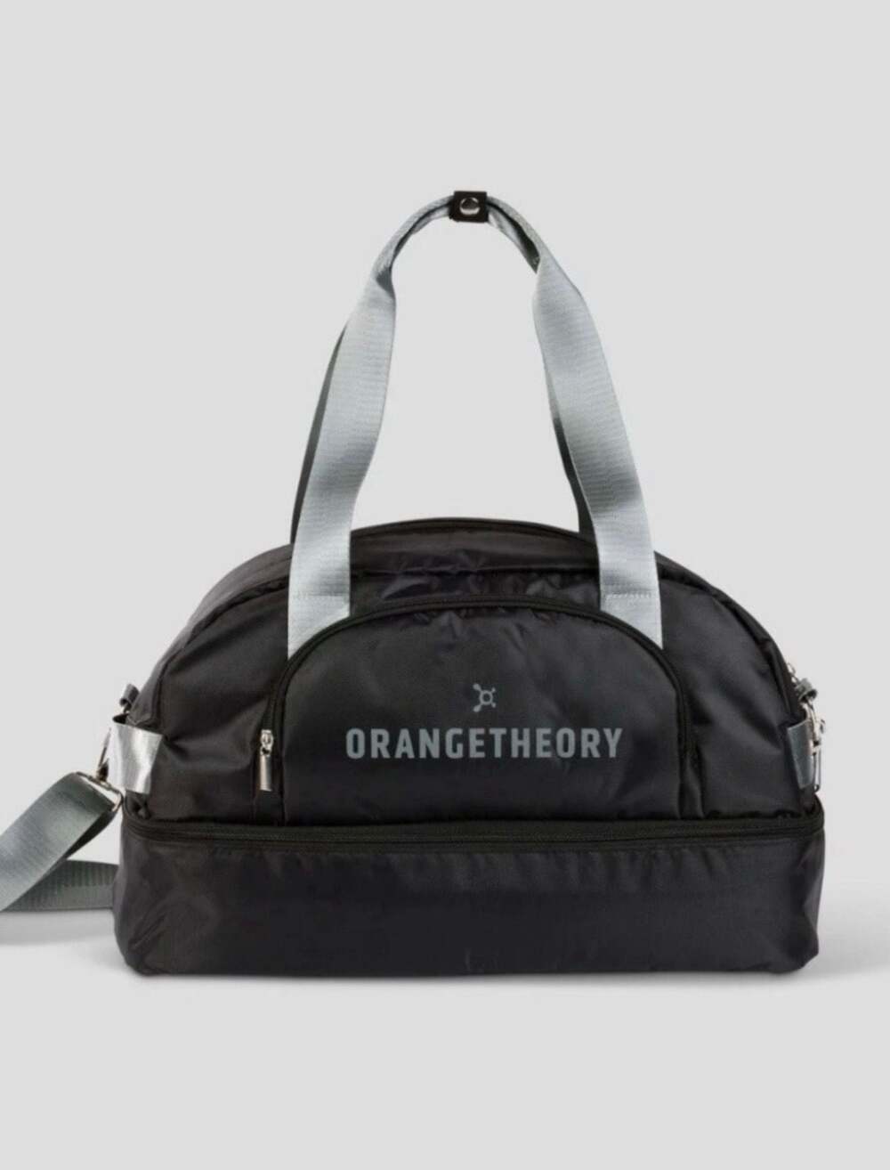 Orangetheory Fitness Black Duffle Gym Bag with Shoe Compartment